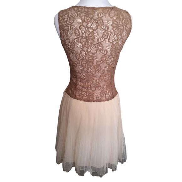 Altard State Coquette lace fairycore dress sz S cream tiered Renaissance romance - Picture 2 of 11
